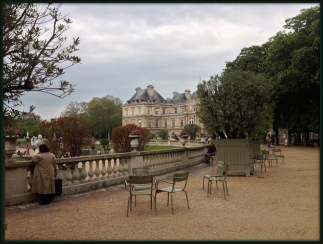Chairs in Luxembourg Gardens, Paris by Mary Kendall