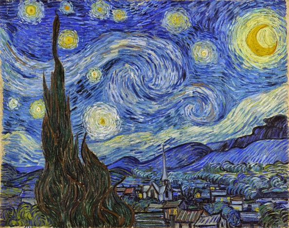 The Starry Night by Vincent Van Gogh, 1889, Museum of Modern Art, NYC