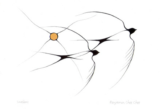 Ekphrastic 2 Swallows