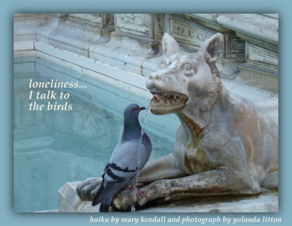 I talk to the birds haiga